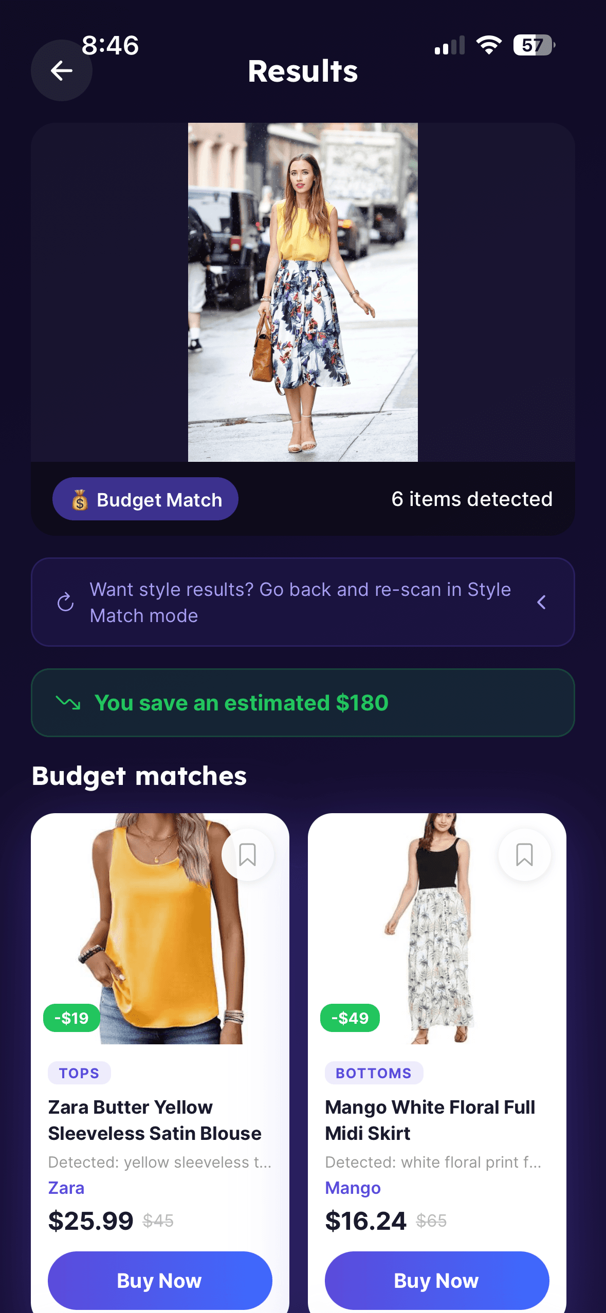 Discover screen